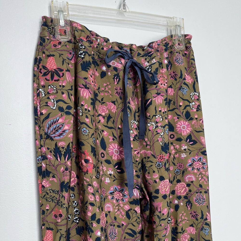 Sundance Madora Pants Olive Green Multi Floral Print - Picture 3 of 16